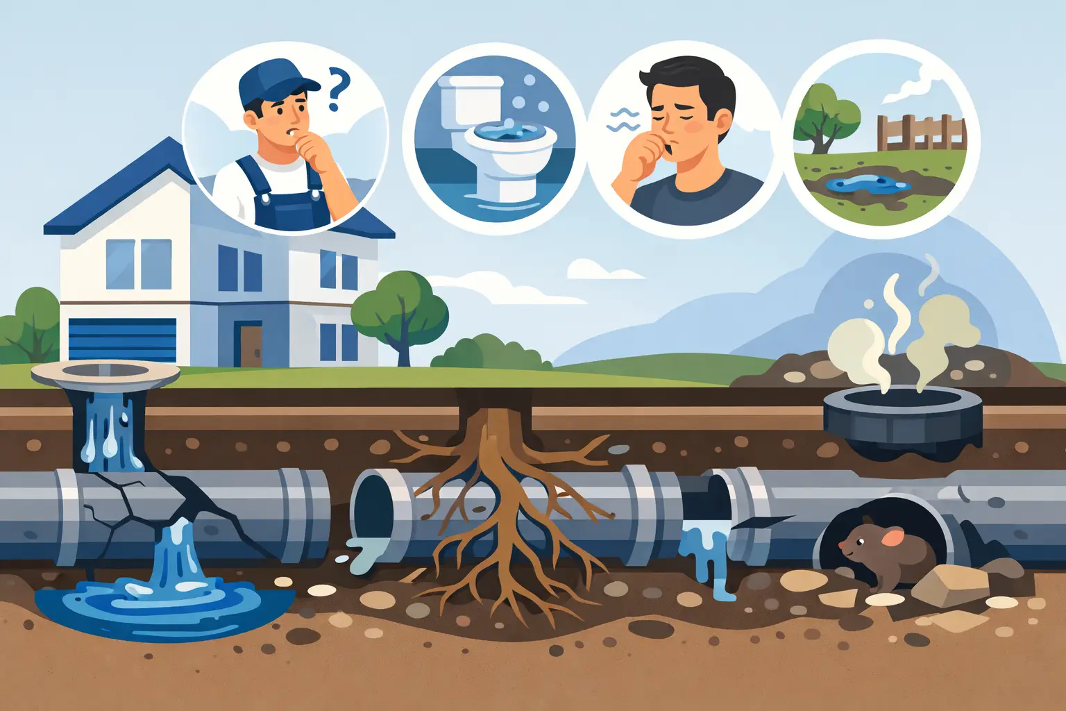 9 Signs of a Sewer Line Problem