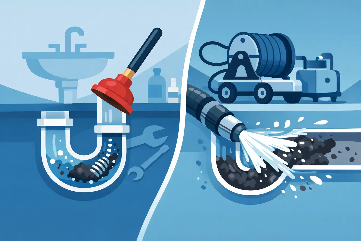 Drain Cleaning vs Hydro Jetting: Which Fits?
