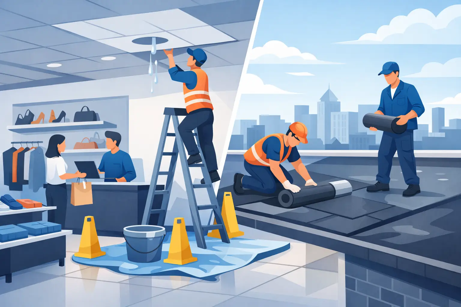 Retail Store Leak Repair Without Lost Sales